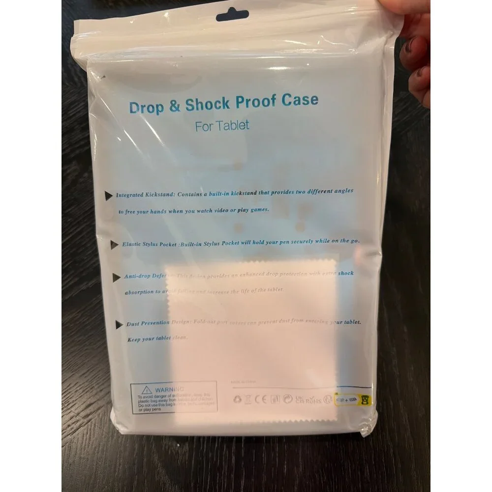 Drop & Shock Proof Case For iPad 10th Gen With Kickstand & Stylus Pocket Blue